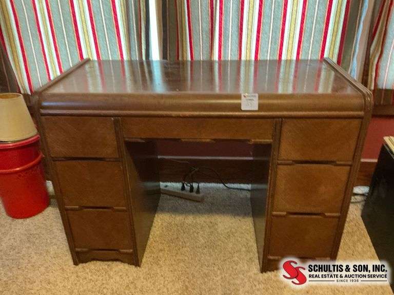 Wooden Desk With Drawers