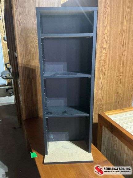 Black Laminate Shelf Unit