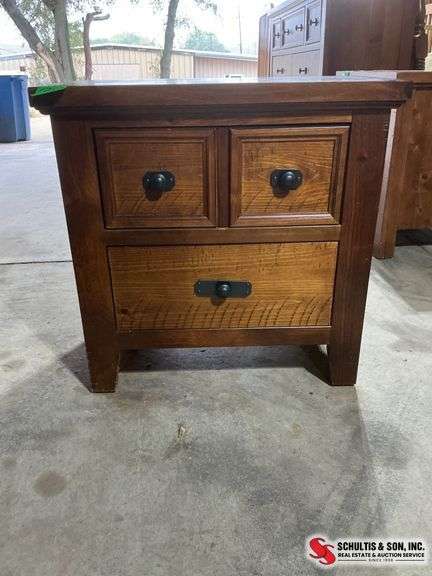 Wood Three-Drawer Chest