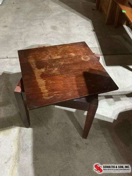 Square Wooden Side Table