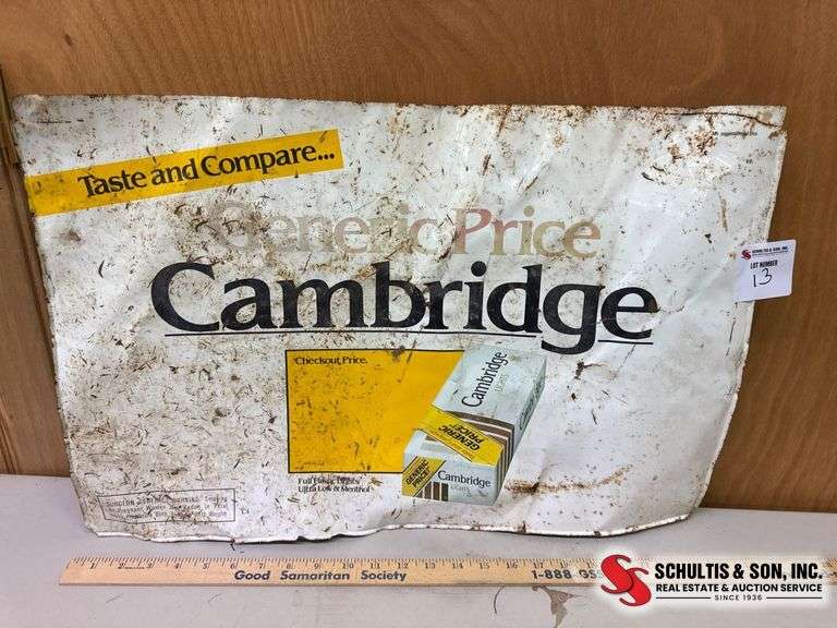 Cambridge Cigarette Sign