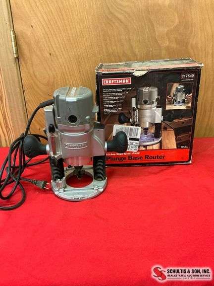 Craftsman Plunge Base Router - SCHULTIS & SON, INC.
