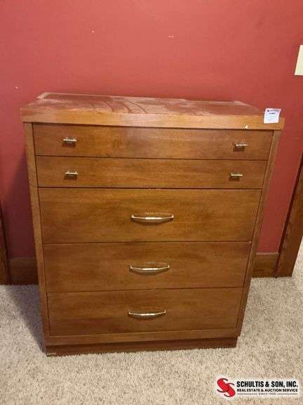 Wooden Five-Drawer Chest