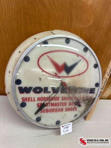 Wolverine Metal Clock Face