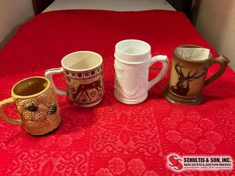 Four Assorted Mugs