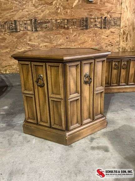 Hexagonal Wooden Side Table