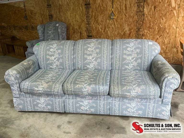 Floral Upholstered Sofa