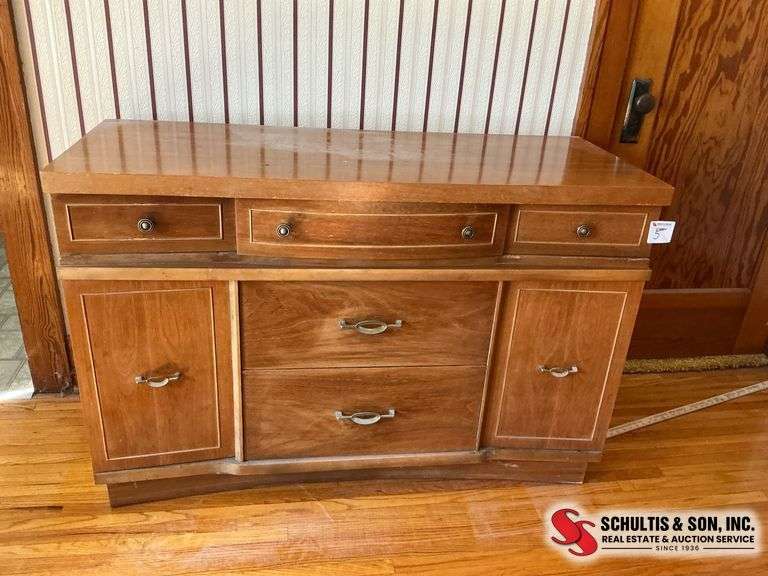 Wooden Credenza with Drawers