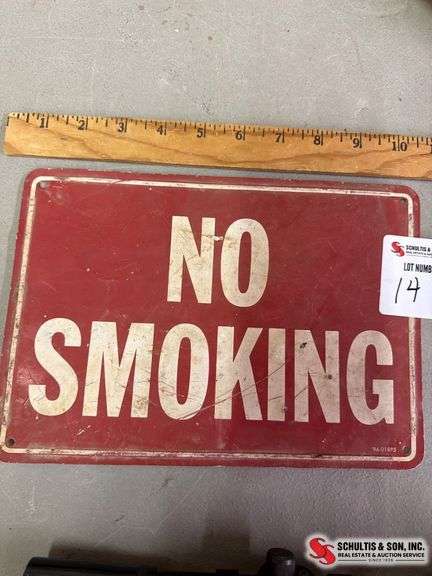 Metal No Smoking Sign