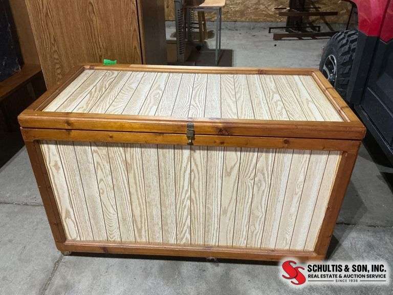 Wooden Storage Trunk