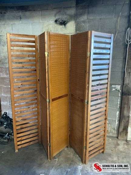 Wood Folding Room Divider