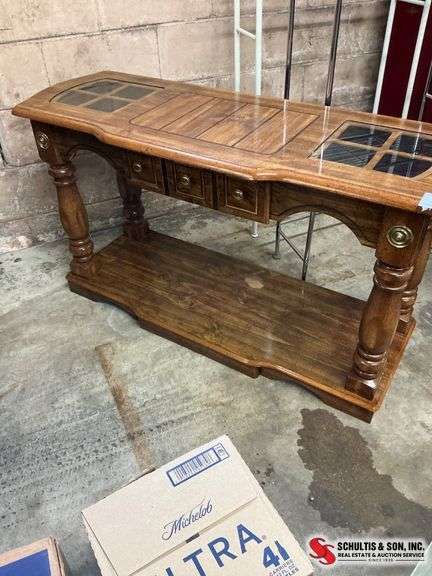Wood Console Table