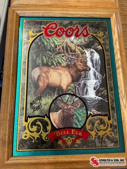 Coors Bull Elk Sign