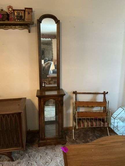 Butler lighted display cabinet