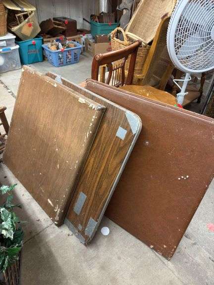 3 OLDER CARD TABLES