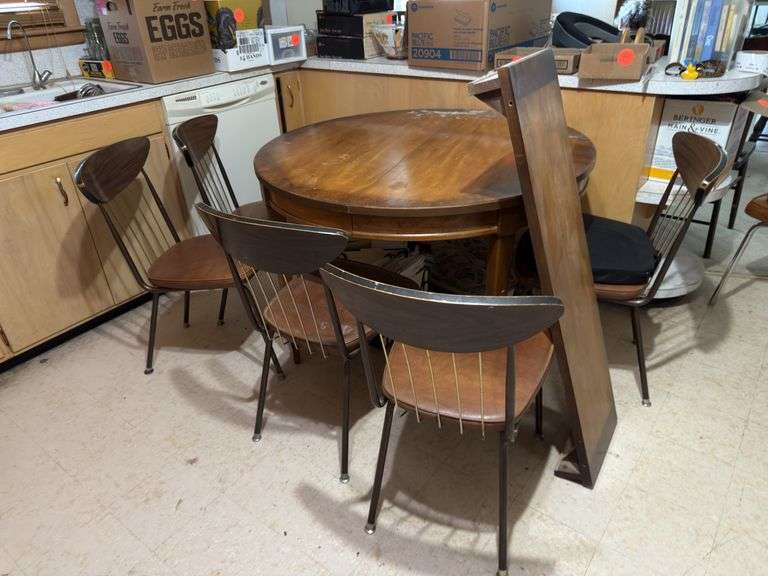 KITCHEN TABLE 6 CHAIRS