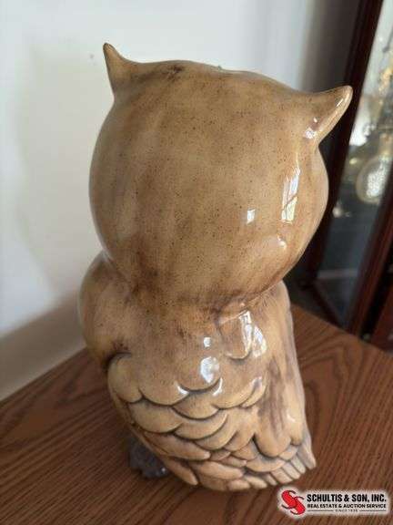 Ceramic owl  14 in