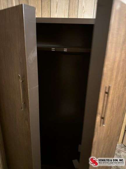 Metal wardrobe closet