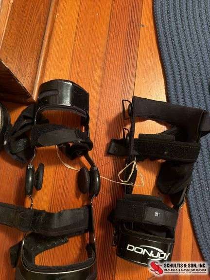 Exercise ball and shoes for broken bones