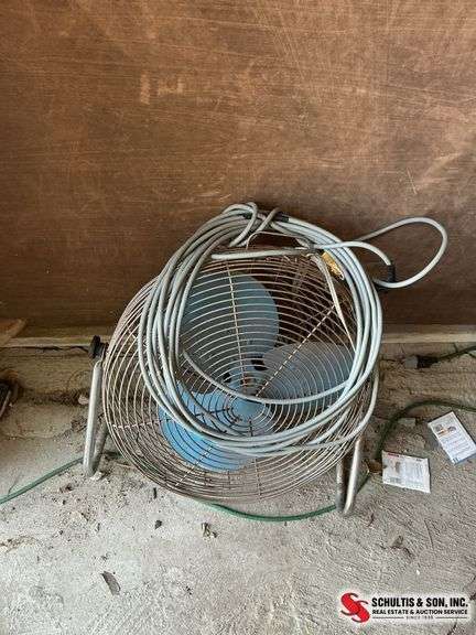 Fan and extension cord