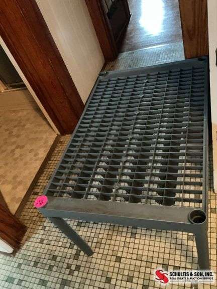 3 plastic tables that stack to make a shelving unit