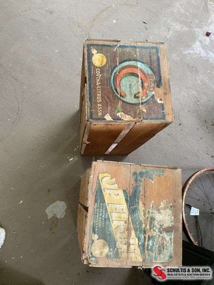 Antique fruit crates ￼
