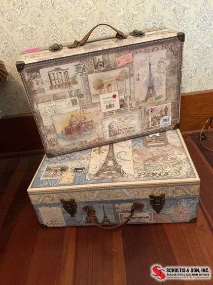 Decorative suitcases for display