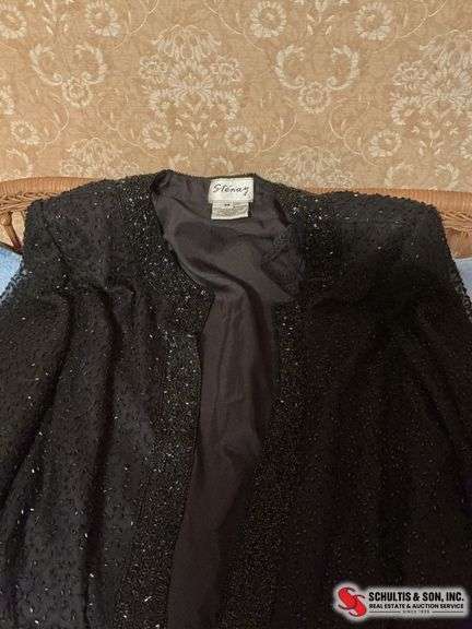evening purses, and a evening wear jacket size medium ￼