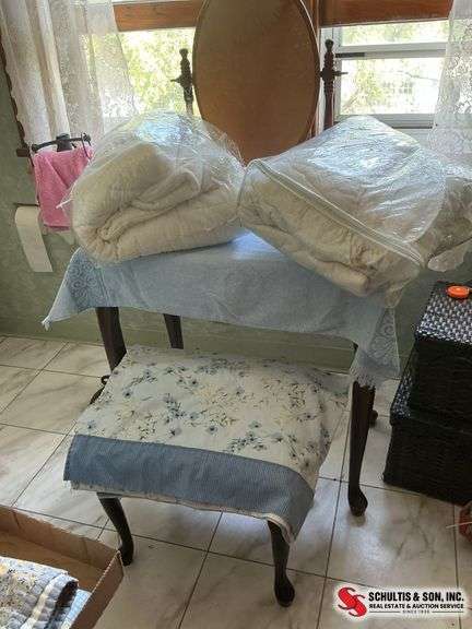 2 mattress pad protectors, and a flat sheet for a queen size bed ￼