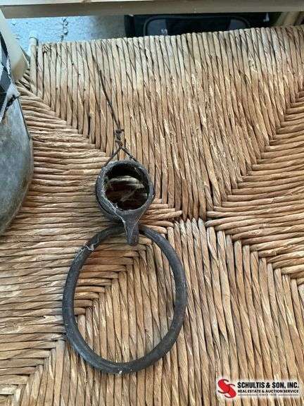 Rusty bucket, and hitching ring