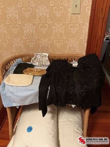evening purses, and a evening wear jacket size medium ￼