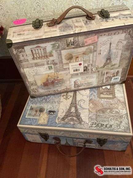 Decorative suitcases for display