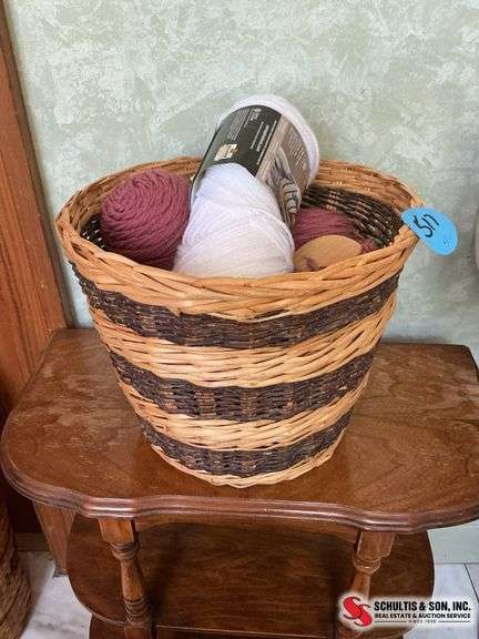Basket of yarn