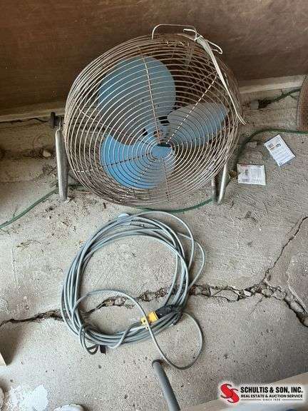Fan and extension cord