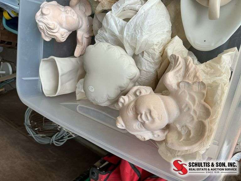 porcelain angels- decorative edged glass- porcelain trinket boxes- and more ￼