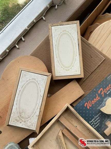 Wooden cut out things for painting