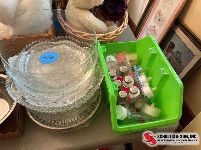 Vintage glass bowls