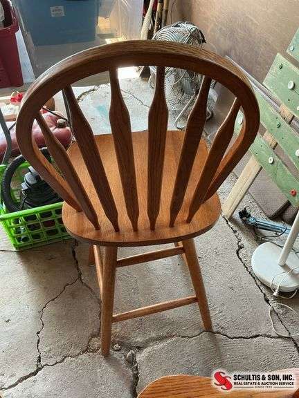 Oak bar stools