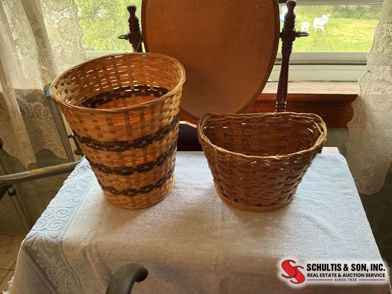 bamboo planter basket - wicker basket- canes￼