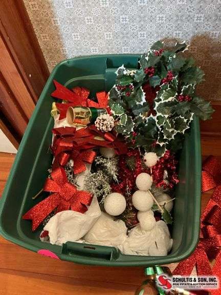 glittery bows- Styrofoam balls- pics- ribbon and more ￼