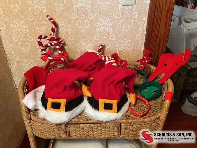 Santa hats- reindeer headbands-elf socks ￼