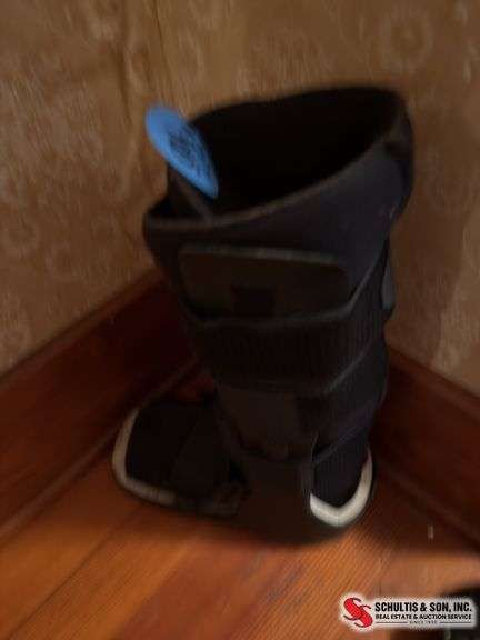 Exercise ball and shoes for broken bones