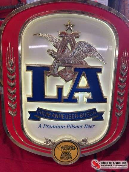ANHEUSER BUSCH LA BEER SIGN