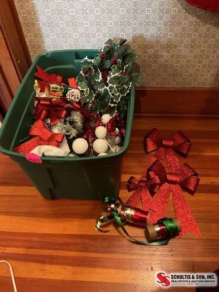 glittery bows- Styrofoam balls- pics- ribbon and more ￼