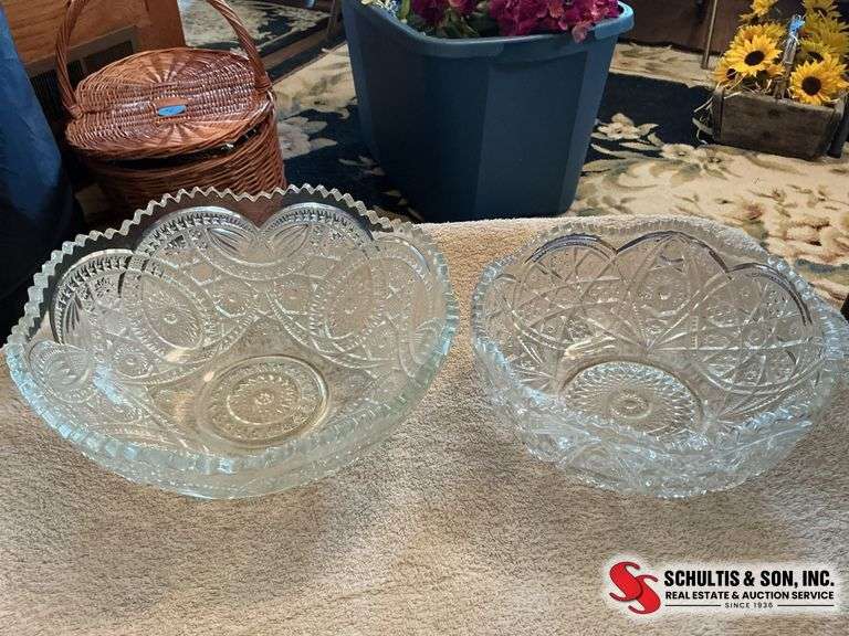 Vintage glass bowls