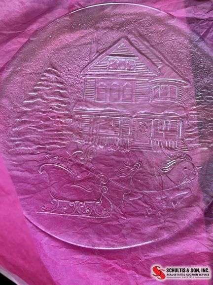 Glass serving trays