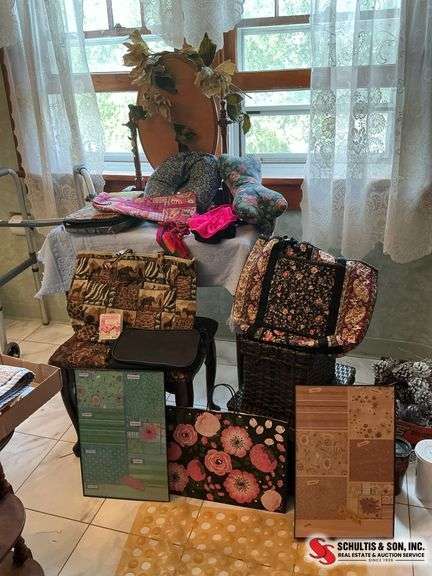 variety of things such as pillows for your neck- bags- mat for the bath bathtub- wall hangings- swag