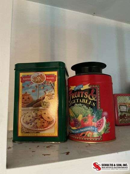 Assortment of tins