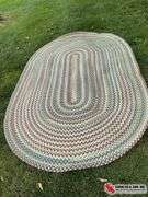 Braided oval rug