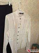 Black and white western skirt and blouse